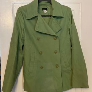 J Crew cotton spring pea cotton coat